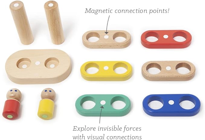 11 Piece Tegu Magnetic Floating Stacker Building Block Set, Big Top