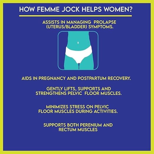 Women's Pelvic Support Belt ― Uterus Girdle for Prolapsed Bladder | Postpartum Recovery | Pain Relief | Low Waist - SAPPHIRE BLUE - M