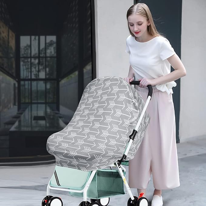 Yoofoss Nursing Cover Breastfeeding Scarf - Baby Car Seat Covers, Infant Stroller Cover, Carseat Canopy for Girls and Boys