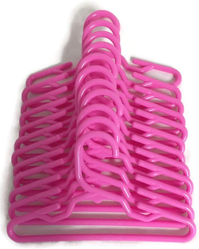 12 Pink Hangers(1 Dozen) for 14 Inch Doll Clothes