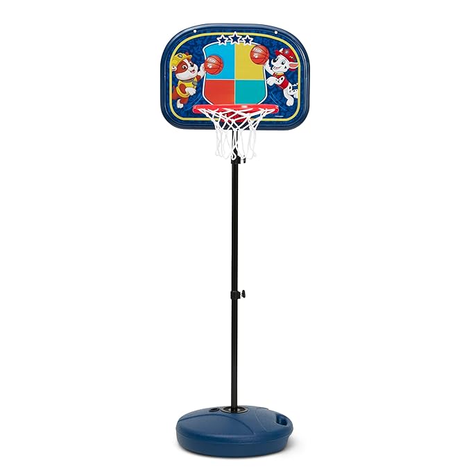 Delta Children PAW Patrol Basketball Hoop Set for Kids, Blue