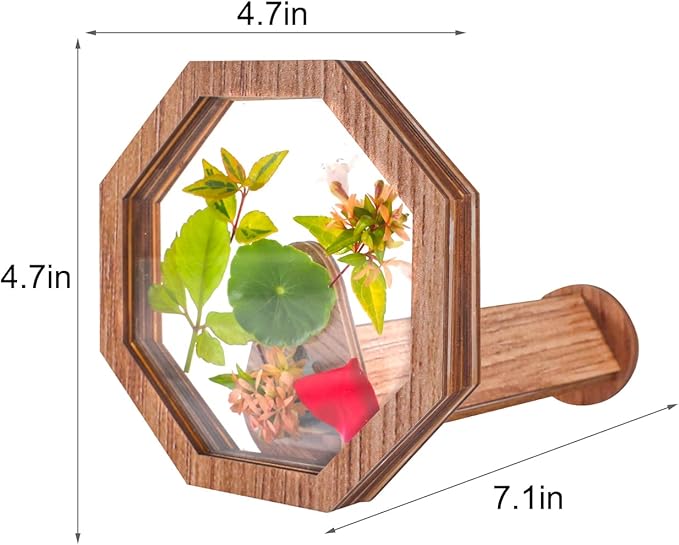 Natural DIY Kaleidoscope Kit, New Wooden Magic Rotating Kaleidoscope Making Set for Nature Lovers, Best Gift, Outdoor Classic Handmade Education Toys (2 Pcs Normal+Flower)