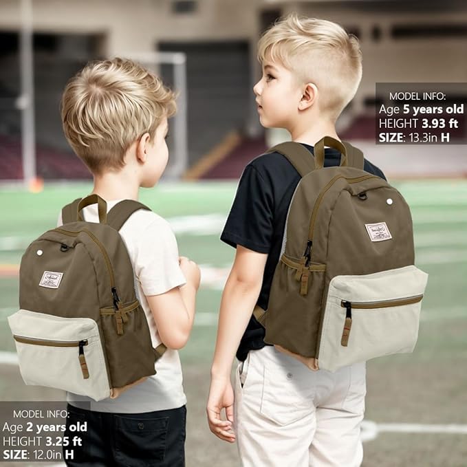 Toddler Backpack for Boys 2-5: Preschool Kindergarten 13" Daycare Backpacks Fit A4 Folder