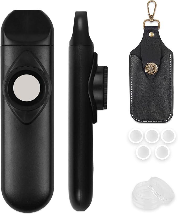 Recorder Instrument for Beginner Adults,8-Hole Soprano Descant Recorder Music Flute with with Cleaning Rod & Leather Case For Home Entertainment(2-Carved Black)