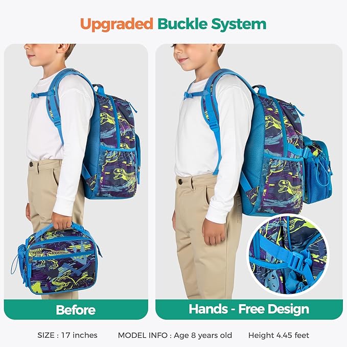 Choco Mocha Lightning Backpack for Boys, Elementary School Backpack for Boys Ages 6-8 Kids Kindergarten Backpack Bookbag 17 Inch with Chest Strap, Black