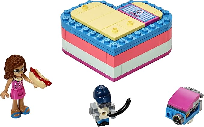 LEGO Friends Olivia’s Summer Heart Box 41387 Building Kit, New 2019 (93 Pieces)