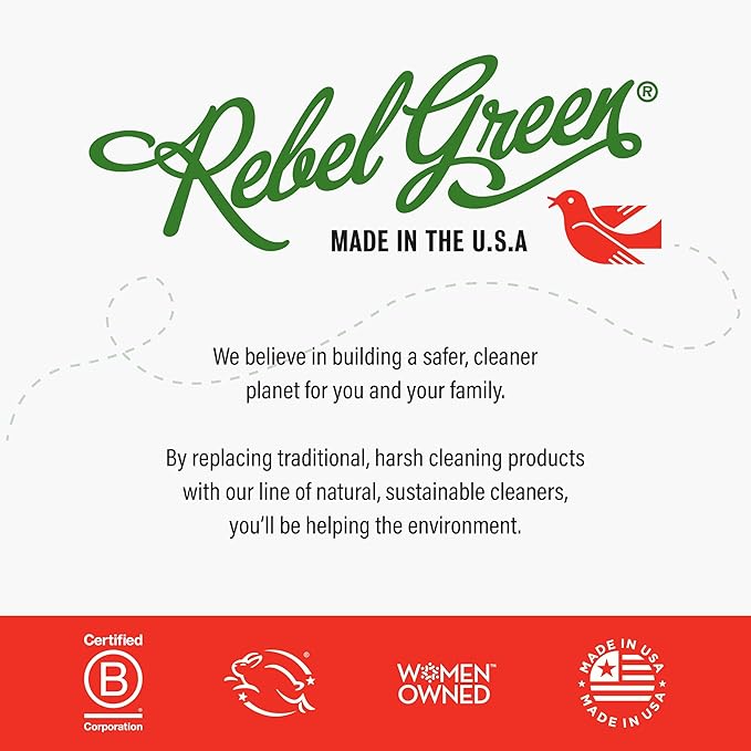 Rebel Green Organic Baby Laundry Detergent - Natural Laundry Soap - Liquid Laundry Detergent - Gentle Laundry Detergent - Chamomile & Orange Blossom Scent - (68 Load Bottles, 2 Pack)