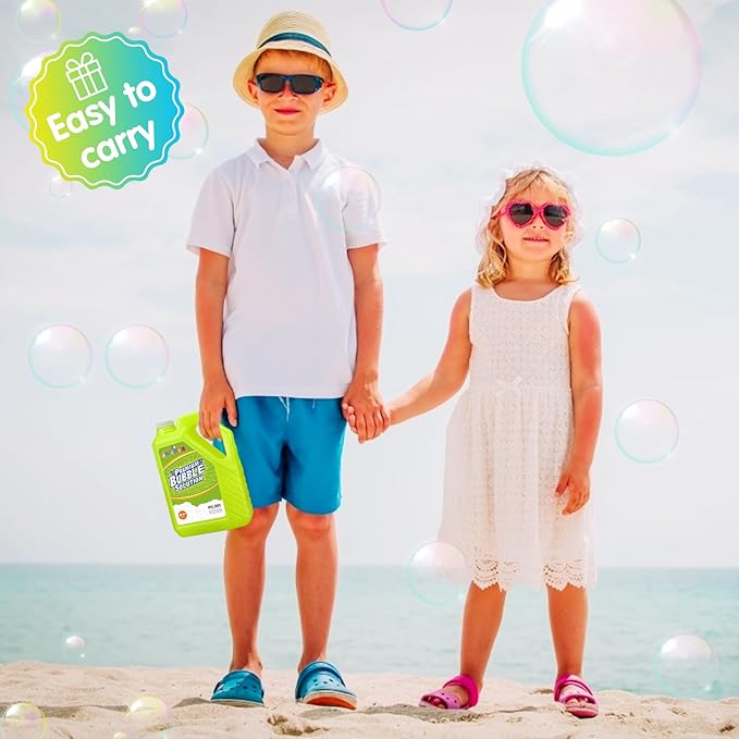 Bubble Solution Refills 32OZ | Giant Bubbles Refill Solution | Bubbles Bulk for Bubble Machine, Bubble Gun, Bubble Wands, Bubble Mower | Bubbles for Kids in Summer Celebrations Party Favor