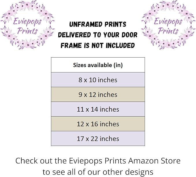 Safari Animals Set of 3 Unframed Poster Prints for Baby Girls Nursery Bedroom Playroom, Personalized Name, Choice of 12 Animals, Pink Purple (11x14)