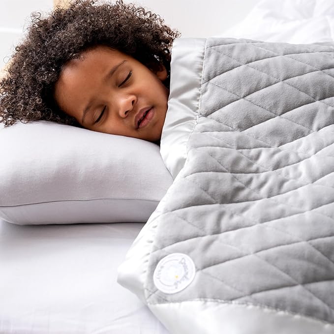 Dreamland Baby Premium Toddler Pillow and White Pillowcase, 13 x 18. Machine Washable, Ergonomic Kids Pillow + Ultra Soft Viscose Pillowcase. Mom-Owned US Business, Premium Materials