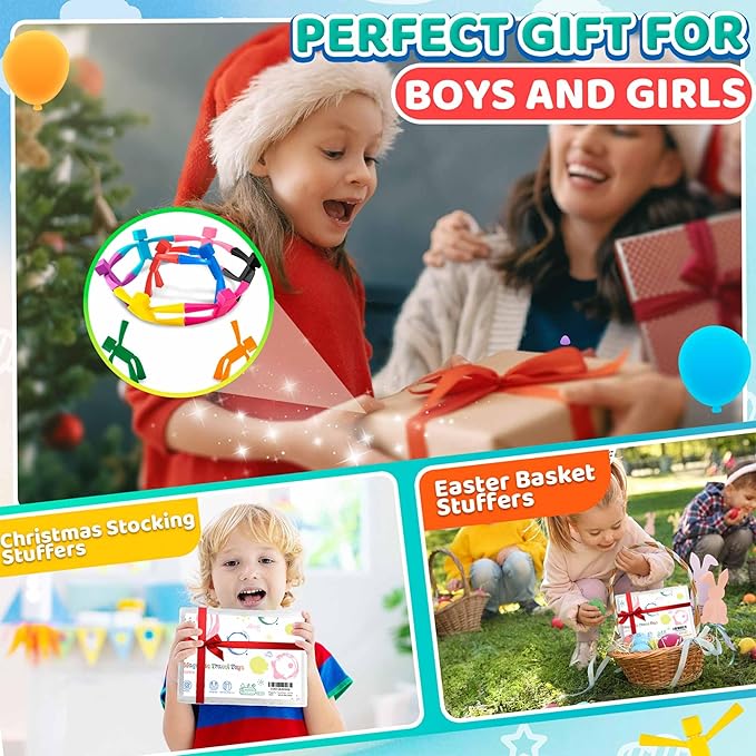 Magnetic Travel Toys for Toddlers Kids 10PCS, Airplane Car Travel Activities Essential, Fidget Toys Road Trip Sensory Toy, Fidgets for Classroom Toys for 3 4 5 6 7 8 Year Old - Square Style