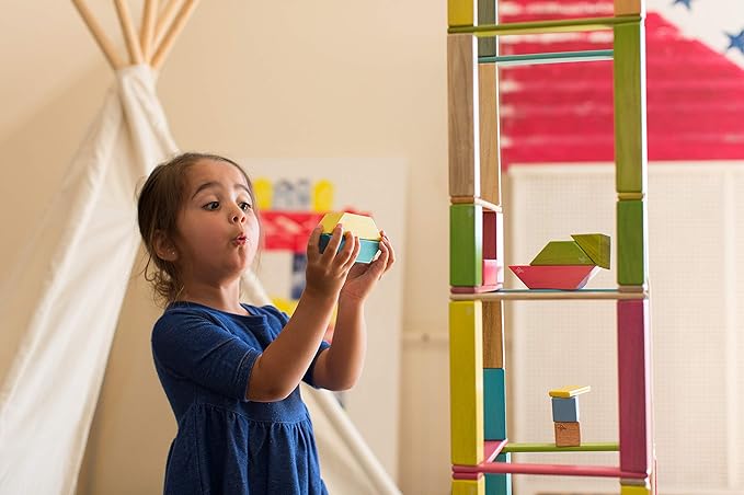 11 Piece Tegu Magnetic Floating Stacker Building Block Set, Big Top