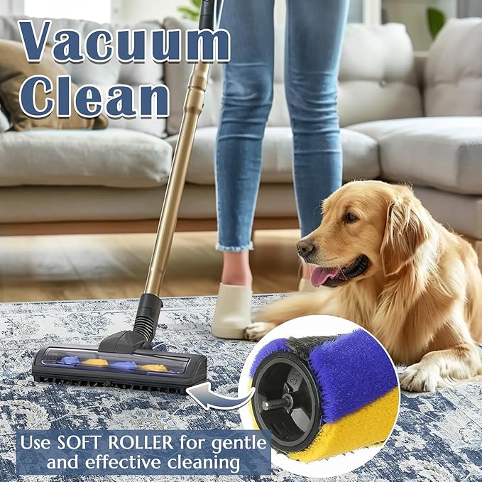 jinchan 10x12 Area Rugs for Living Room - Machine Washable Vintage Floral Distressed Design Stain Resistant Carpet Low Pile Non-Slip Large Rug for Bedroom Dining Room Home Office (10‘x12',Dark Blue)