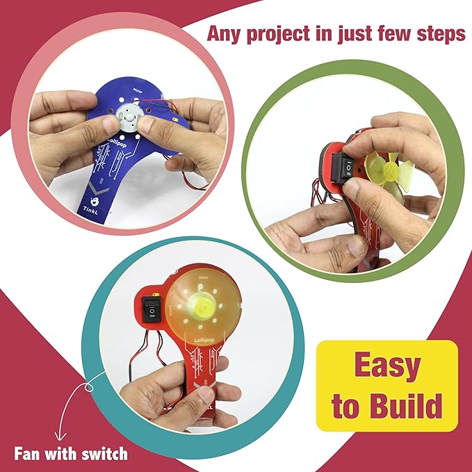 Butterfly EduFields STEM Kit for Kids Ages 6-12 | Build 20+ Motor Machines & DIY Engineering Projects | Science Gift for Boys & Girls | Robotics & Learning Toy