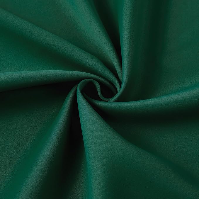 KEQIAOSUOCAI Dark Hunter Green Window Draperies 108 Inches Long 9 FT Tall, Pinch Pleat Room Darkening Thermal Insulated Curtains for Living Room Emaerald Green 40 x 108-inch 2 Panels