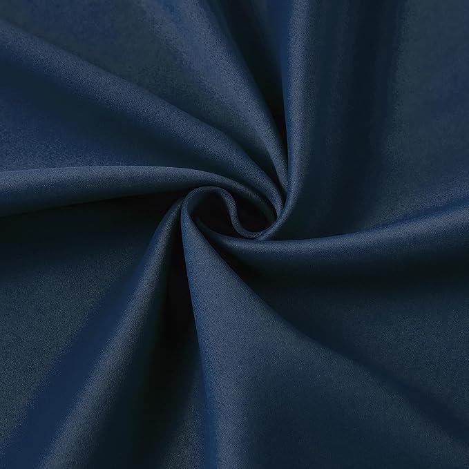 Pinch Pleated Curtains 156 Inches Long 2 Panels Set, Thermal Insulated Blackout Room Darkening Curtain for Bedroom,Window Draperies with Hooks(Navy Blue,40x156-inch)
