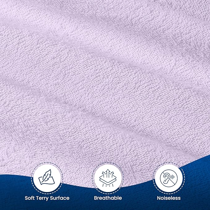 Utopia Bedding Waterproof Mattress Protector Full Size, Premium Terry Mattress Cover 200 GSM, Breathable, Fitted Style with Stretchable Pockets (Lavender)