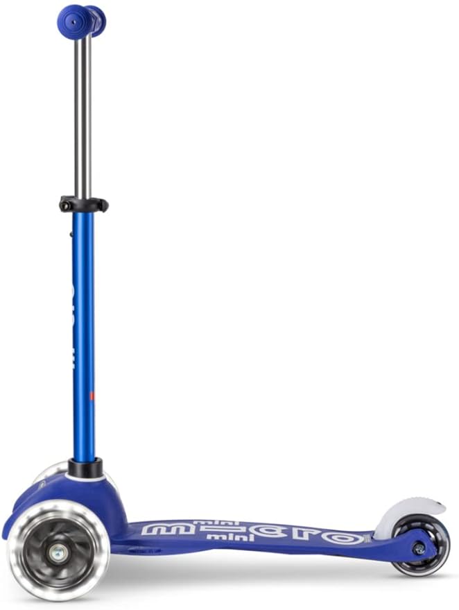 Micro Kickboard Mini Deluxe LED Three-Wheeled Lean-to-Steer Swiss-Designed Micro Scooter