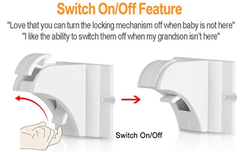 Vmaisi ChildProof Magnetic Cabinet Locks (11 Locks and 2 Keys)