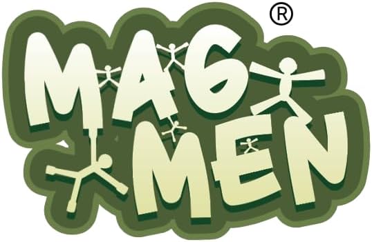MAGMEN Classic Magnetic Fidget Toy Figures for Kids 3-8 & Toddlers |10pc Opaque Colors Multipurpose Magnets Set for Travel, Airplane Play, Desk & Stocking Stuffer Gifts.