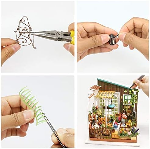Rolife DIY Miniature House Kit Miller's Garden, Tiny House Kit for Adults to Build, Mini House Making Kit with Furnitures, Halloween/Christmas Decorations/Gifts for Family Friends (Miller's Garden)