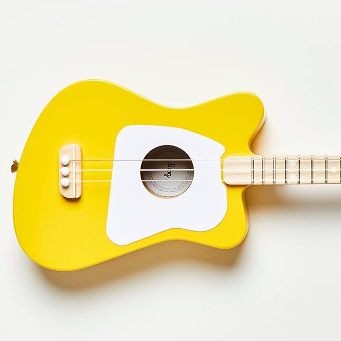 Loog Mini Acoustic kids Guitar for Beginners 3-strings Ages 3+ Learning app and lessons included