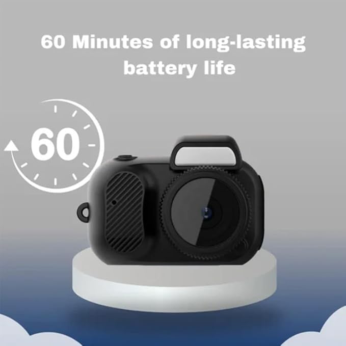 Keychain Camera, World's Smallest 1080P HD Mini Camera, Retro Portable Mini, 100 Mins Battery Life, for Students, Kids (16G)