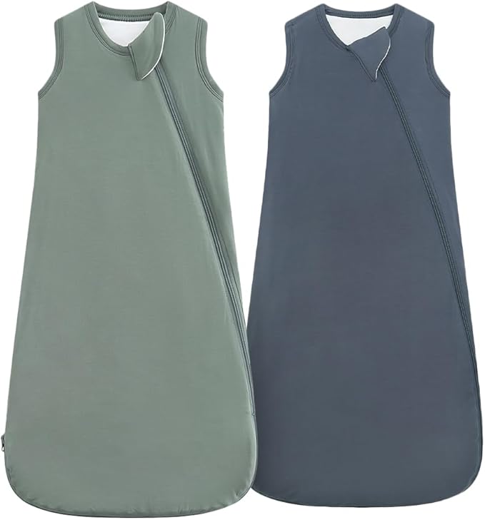 HAPIU Unisex Rayon Made from Bamboo Baby Sleep Sack TOG 1.0, 2-Way Zipper YKK, Wearable Blanket Baby