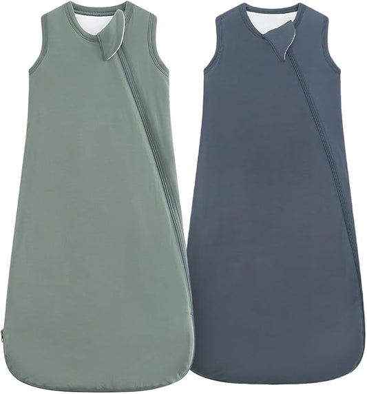 HAPIU Unisex Rayon Made from Bamboo Baby Sleep Sack TOG 1.0, 2-Way Zipper YKK, Wearable Blanket Baby