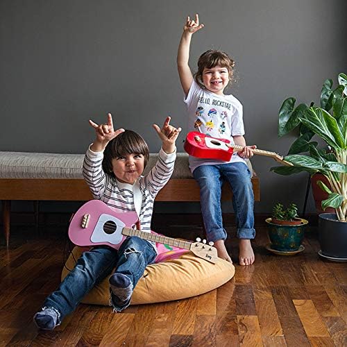 Loog Mini Acoustic kids Guitar for Beginners 3-strings Ages 3+ Learning app and lessons included