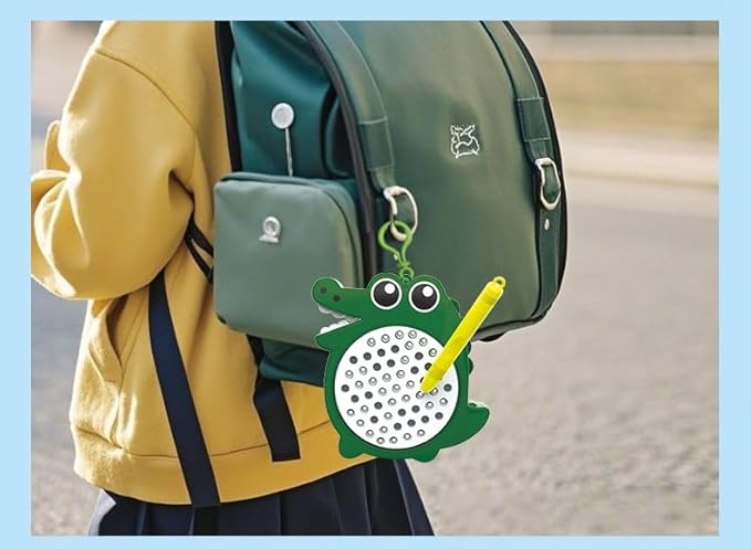 1PCS Sea Otter Magnetic Drawing Board for Kids & Toddlers with Beads and Magnet Stylus Pen - Magnetic Travel Toy for Airplane & Car Ride Activities for Kids