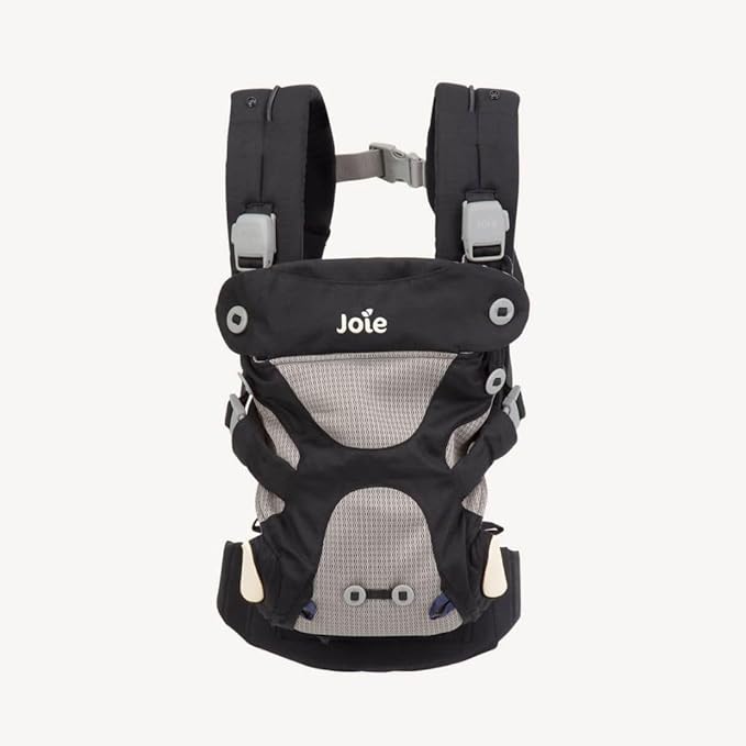Joie Savvy Baby Carrier – Ergonomic, Adjustable Baby Carrier with 4 Carry Positions, Padded Shoulder Straps and Lumbar Support (Blackpepper)