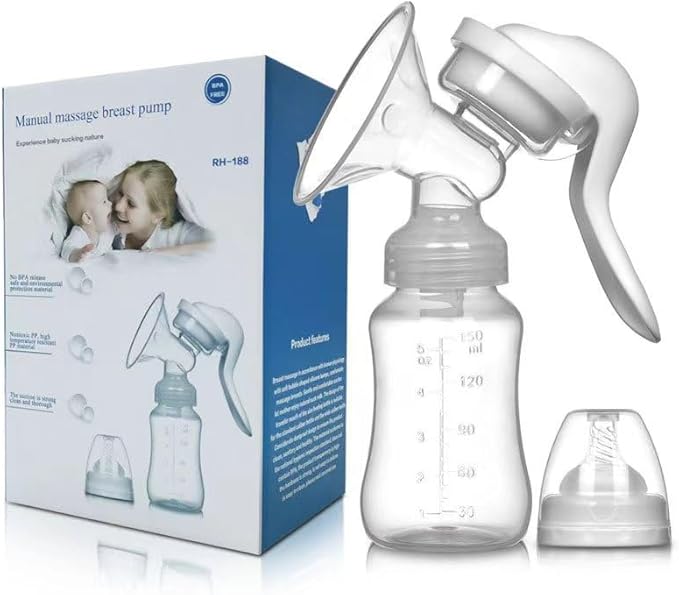 Manual Breast Pump for Breastfeeding, Small Portable Manual Breast Milk Catcher Baby Feeding Pumps & Accessories