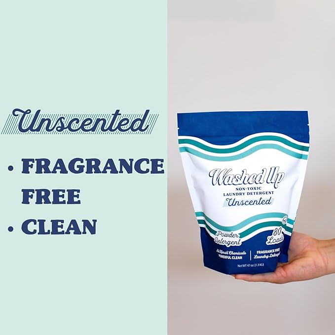 Laundry Detergent Powder | Safe for Sensitive Groups | Powerful Clean | Plant & Mineral-Based | Made in USA