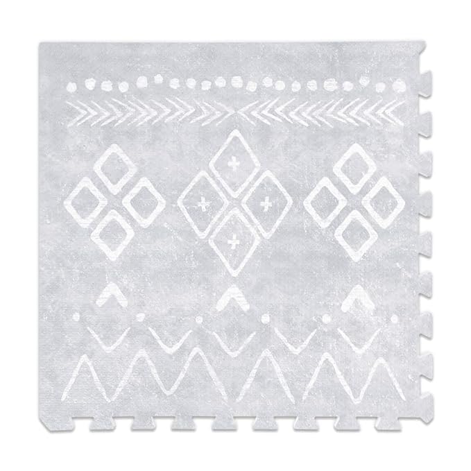 Lillefolk Baby Play Mat for Floor – 6x8ft Gray | Soft Non Toxic Premium EVA Foam Tiles for Tummy Time, Crawling & Playroom – Waterproof Interlocking Floor Mat for Babies & Toddlers (12 Tiles)