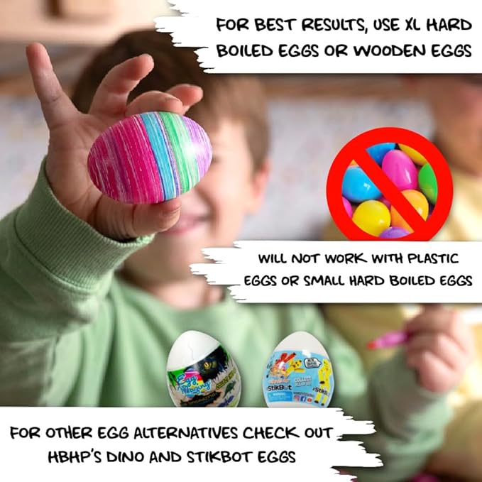 The Eggmazing Egg Decorator Easter Egg Decorator Kit - Arts and Crafts Set - Includes Egg Decorating Spinner and 8 Colorful Quick Drying Non Toxic Markers (Purple) - Packaging May Vary