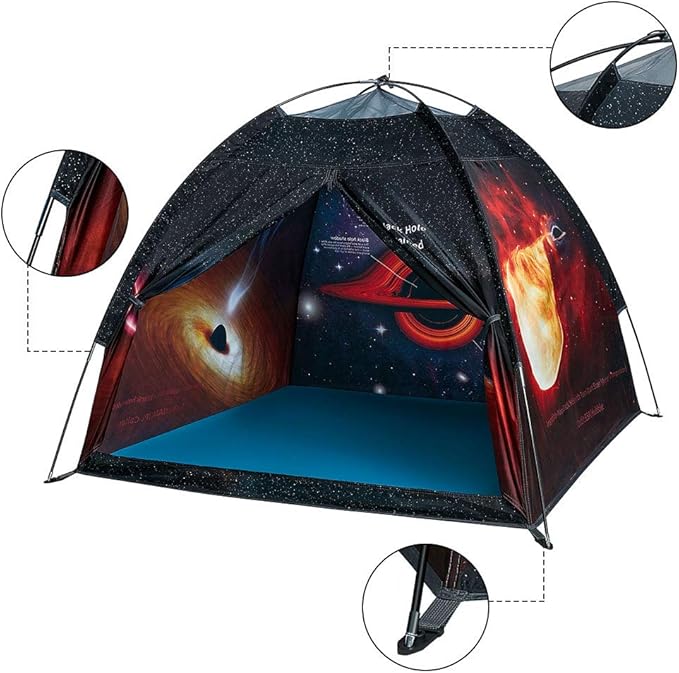Space Tent for Kids Sensory Black Hole Pop Up Play Tent Kids Tent for Outdoor Indoor,Space Tent for Boys and Girls-47" X 47" X 43 "