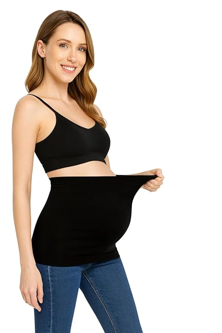 Sweet Hearts Belly Bands For Pregnant Women- Maternity Postpartum Pregnancy Belly Band Support Belt Made in USA