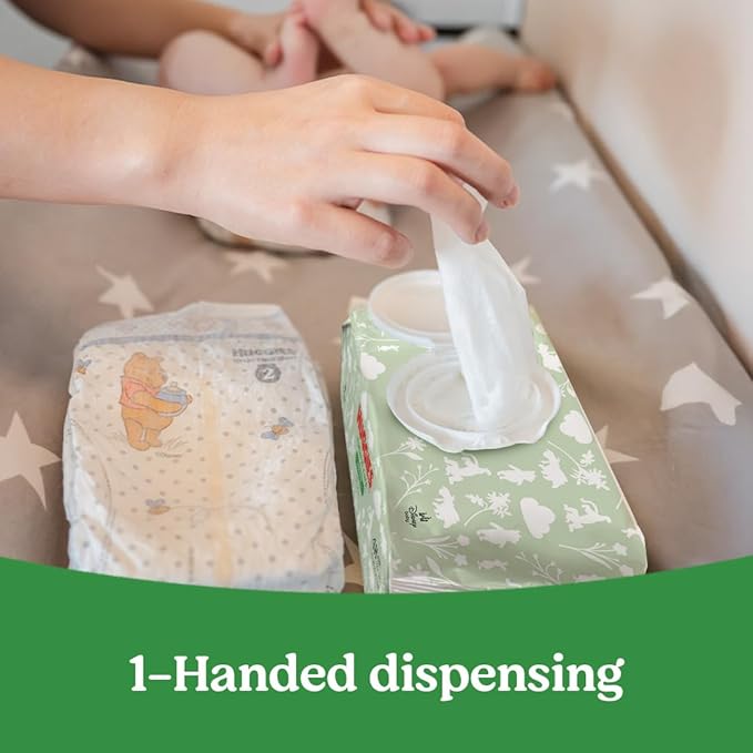 Huggies Natural Care Sensitive Baby Wipes, Unscented, Hypoallergenic, 99% Purified Water, 10 Flip-Top Packs (560 Wipes Total)