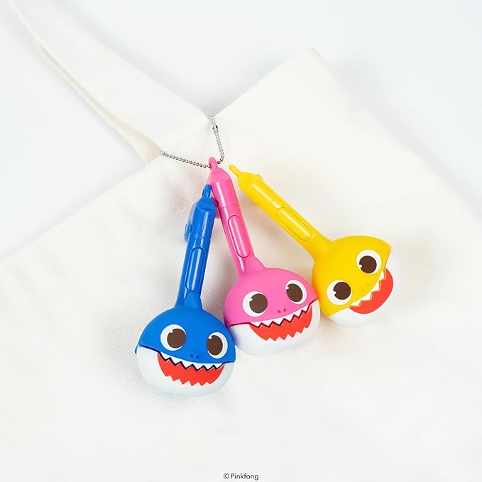 Otamatone Melody [Special Baby Shark Edition] Portable Mini Size Electronic Keychain Musical Toy from Japan – by Maywa Denki [English Instructions] – Daddy Shark
