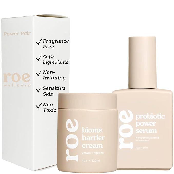 Baby Cream & Baby Serum Power Pair Biome Barrier | For All Skin & Ages | Hydrating Body, Face, Dry Irritated Skin Toddlers, Newborns Skincare (Power Pair)