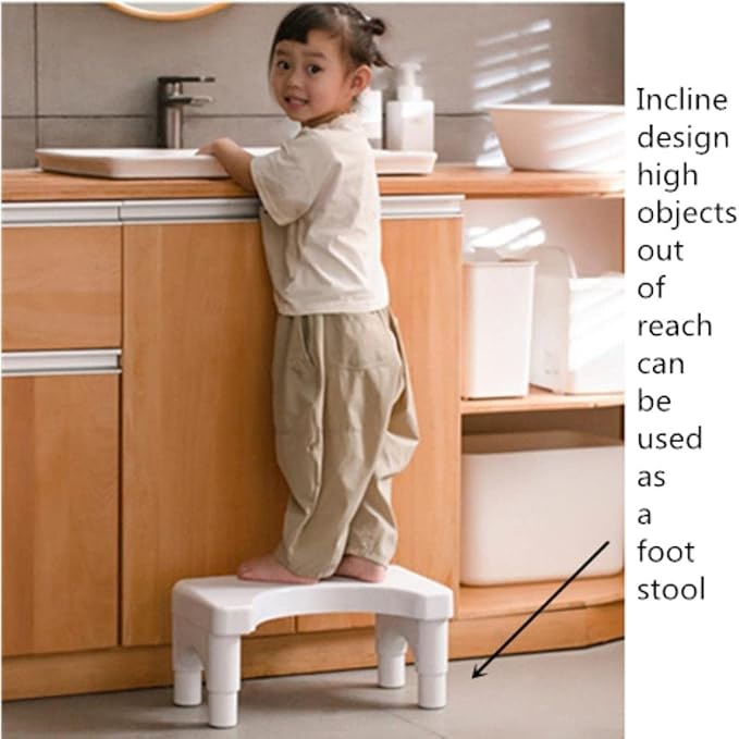 Adjustable Height Toilet Stool, Removable Toilet Step, Attachable Potty Stool, Portable Squat Stool, Bathroom Non-Slip Toilet Auxiliary Step Stool - Family Health Gift (2)