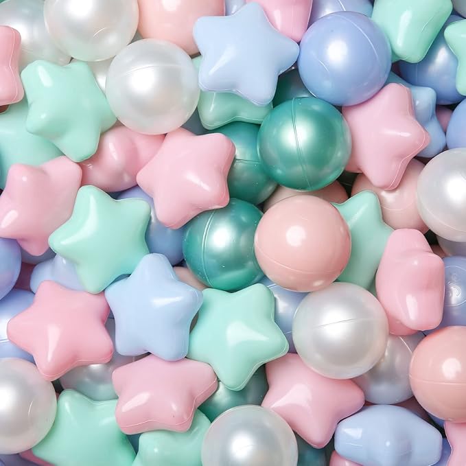 GOGOSO 100 Non-Toxic Play Balls for Kids - Soft, Crush-Proof, and BPA-Free Pit Balls in Fun Colors for Indoor/Outdoor Playtime