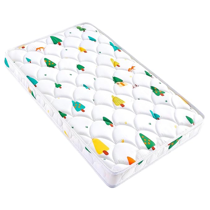 Baby Bassinet Mattress 47 x 23.6 inches- Firm Support and Comfort Premium Foam,Noiseless and Odorless,Hypoallergenic Small Crib Mattress, Fits Moses Basket, Dual Sided with Soft Breathable Fabric