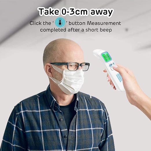 GoodBaby Touchless Thermometer for Adults,Forehead and Ear LCD Display Thermometer for Fever,Infrared Magnetic Thermometer for Baby Kids Surface and Room