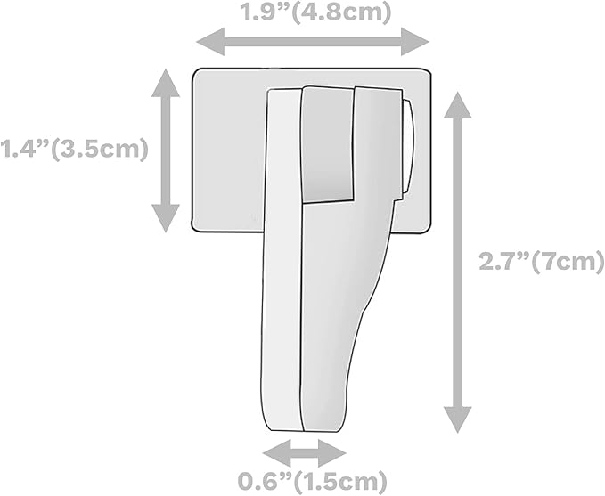 Inaya Child Proof Door Lever Lock - Door Handle Lock - 3M Adhesive - Minimalist Design - No Drilling Child Safety Door Handle Locks (3 Pack)