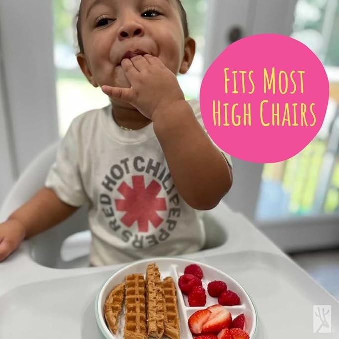 Elk and Friends Kids 7.8” Porcelain Divided Plates with Silicone Suction Sleeves + Lids | Suitable for Kids/Toddlers | Microwave & Dishwasher Safe | Non Slip | Snack Dishes | 4 Pack