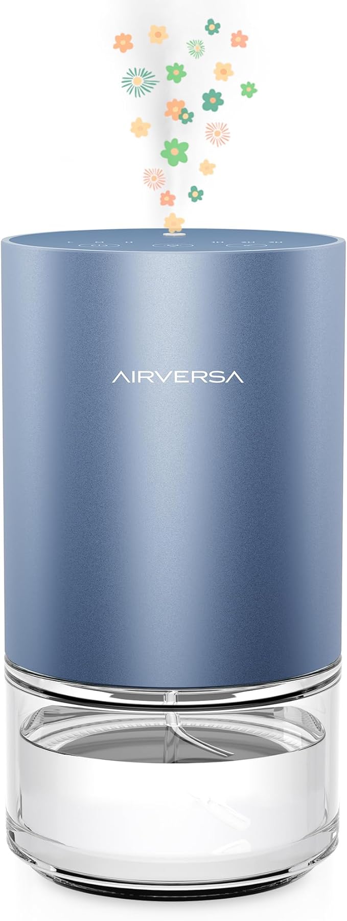 Essential Oil Diffuser Waterless Aromatherapy Diffusers for Home Large Room, Bedroom, Car, Office, Desk, Battery Operated, Small Diffuser for Pure Scent, 100mL Capacity, AN9 (Ice Blue)