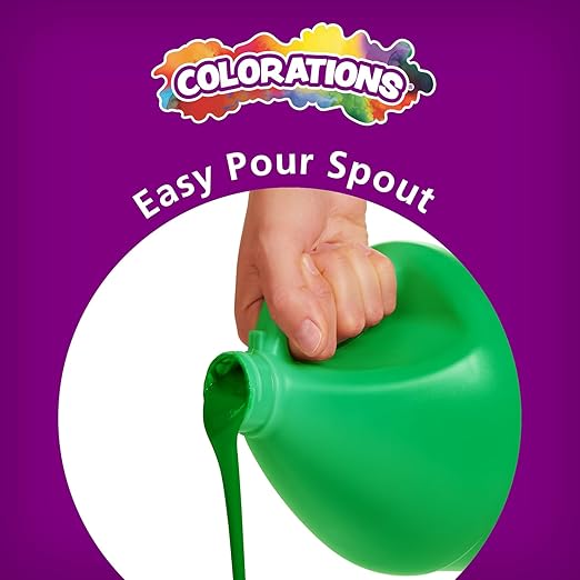 Colorations Paraben-Free Tempera Paint for Kids - 1 Gallon, Vibrant Blue. Non-Toxic and Made in the USA, Classroom Must Haves, Bulk Arts and Crafts Supplies
