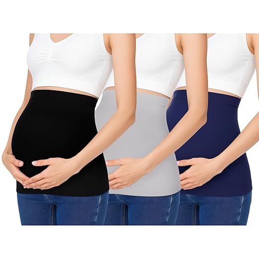 Sweet Hearts Belly Bands For Pregnant Women- Maternity Postpartum Pregnancy Belly Band Support Belt Made in USA